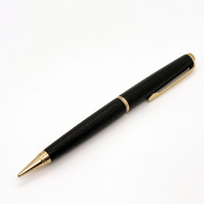 60-70年代日本PLATINUM白金金属皮革无段式旋转出芯自动铅笔0.7mm