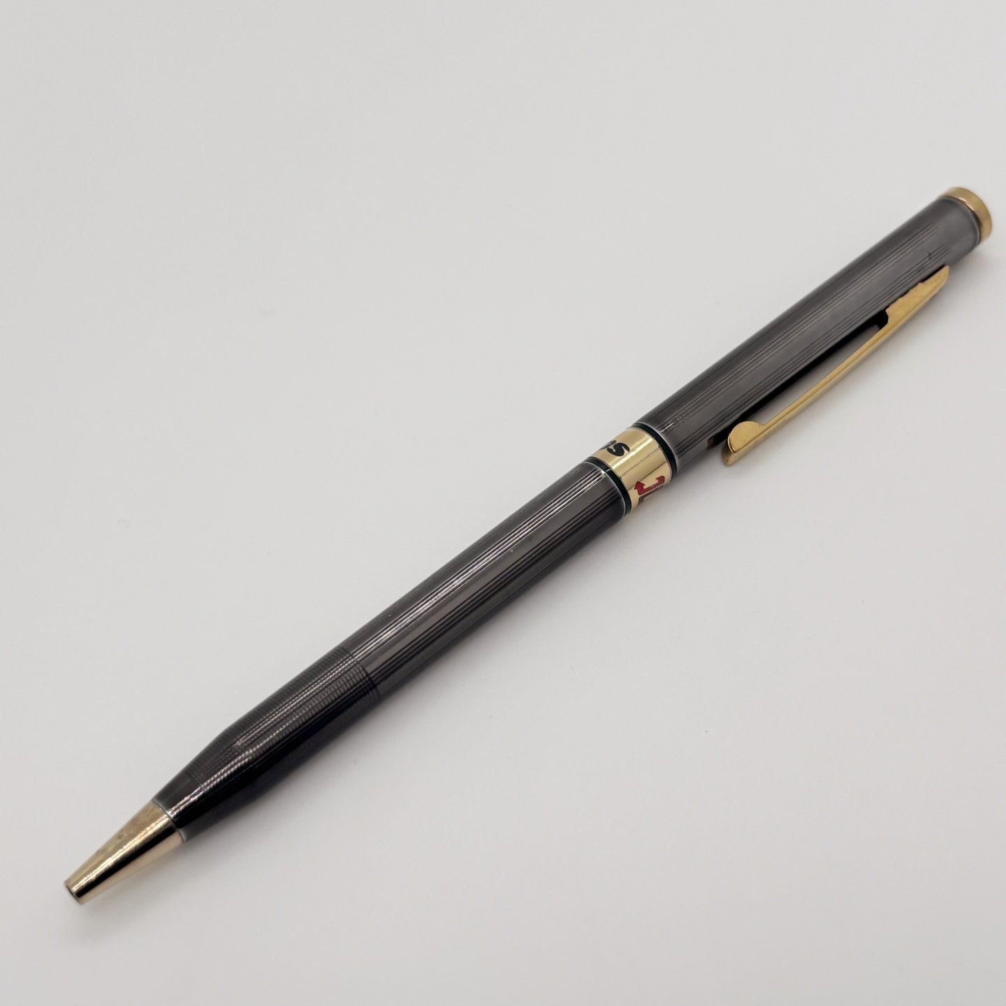 库存老款1980年代美国ZIPPO芝宝金属旋转出芯圆珠笔