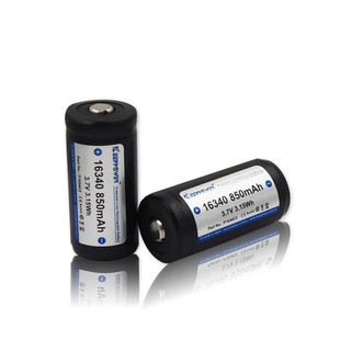 新款 keeppower 16340 850mAh 3.7v手电筒电池 最大容量 P1634C2