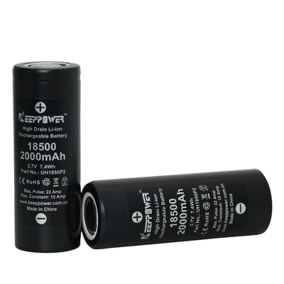 新品Keeppower IMR18500 2000mAh纹身笔刺青纹身机5C动力锂电池