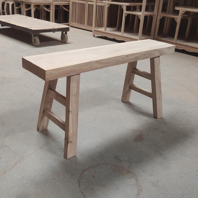 榆木凳子实木长条凳床尾方桌茶桌