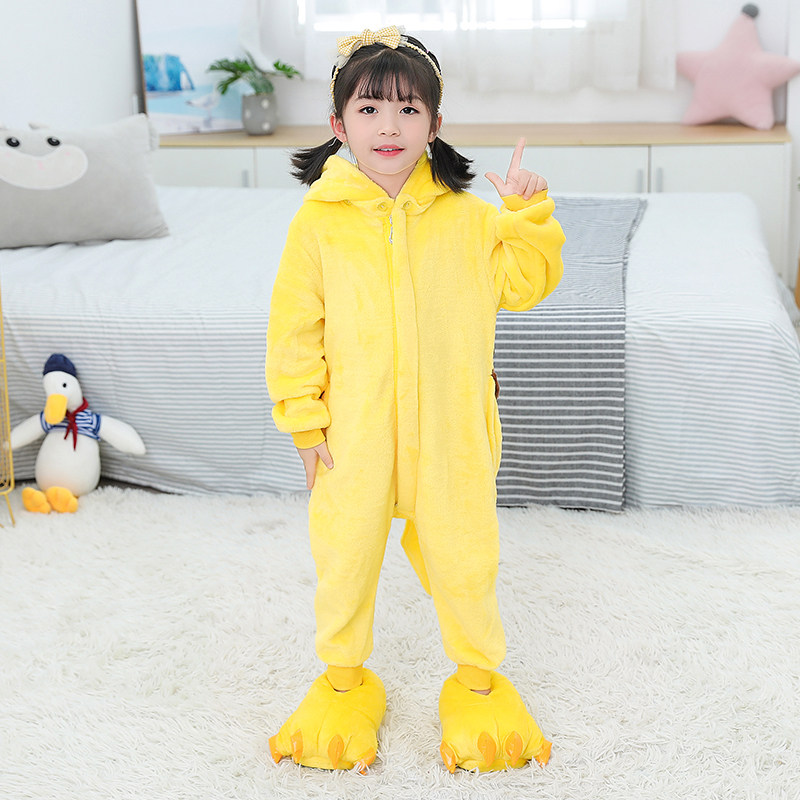 CHILDRENS ONE-PIECE PAJAMAS DETACHABLE DINOSAURS ANIMALS CARTOON CLOTHES MENS AND WOMENS PARENT-CHILD ACTIVITIES FLANNEL HOME