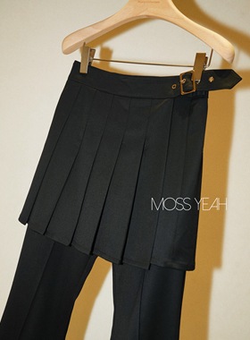 Moss烨 〓设计师〓可拆分两件套 百褶裙立体剪裁微喇长裤