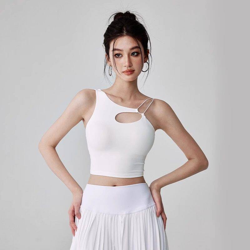 瑜伽性感镂空瑜伽吊带背心不规则美背运动健身内衣女2025夏季百搭