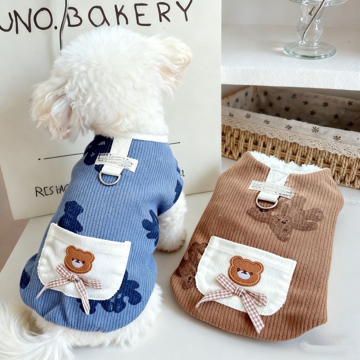 加绒保暖马甲狗狗衣服小型犬秋冬天加厚比熊泰迪法斗猫咪宠物衣服图片