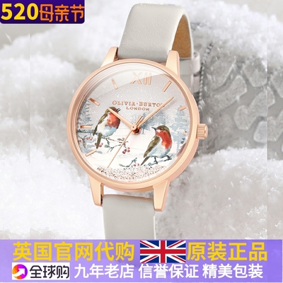 英国oliviaburton水晶钻女手表