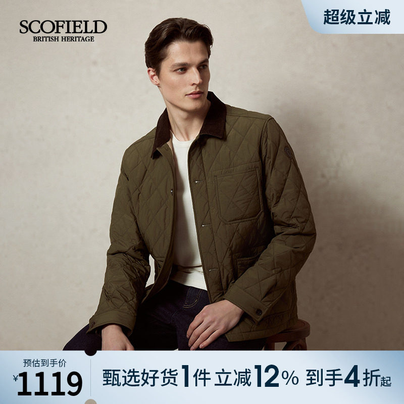 SCOFIELD男装25年春季新款衬衫式夹克工装时尚休闲简约棉服外套
