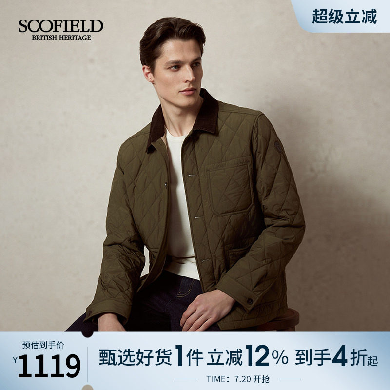 SCOFIELD男装25年春季新款衬衫式夹克工装时尚休闲简约棉服外套