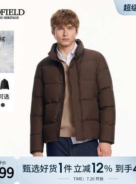 【鹅绒】SCOFIELD男装25年冬新品英伦风立领面包服防风保暖羽绒服