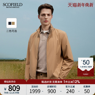 SCOFIELD24秋季 简约高端哈林顿立领商务轻休闲软壳夹克外套男 新款