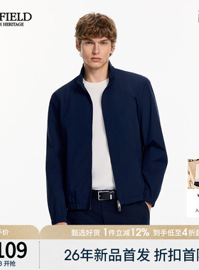 SCOFIELD男装26年春秋季新品日常通勤时尚哈灵顿经典夹克外套男