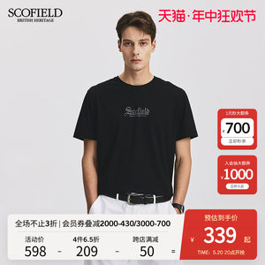 SCOFIELD短袖棉质休闲T恤