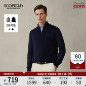 SCOFIELD男装 套头毛衫 25年秋冬新品 百搭保暖毛衣拉链门襟高领长袖