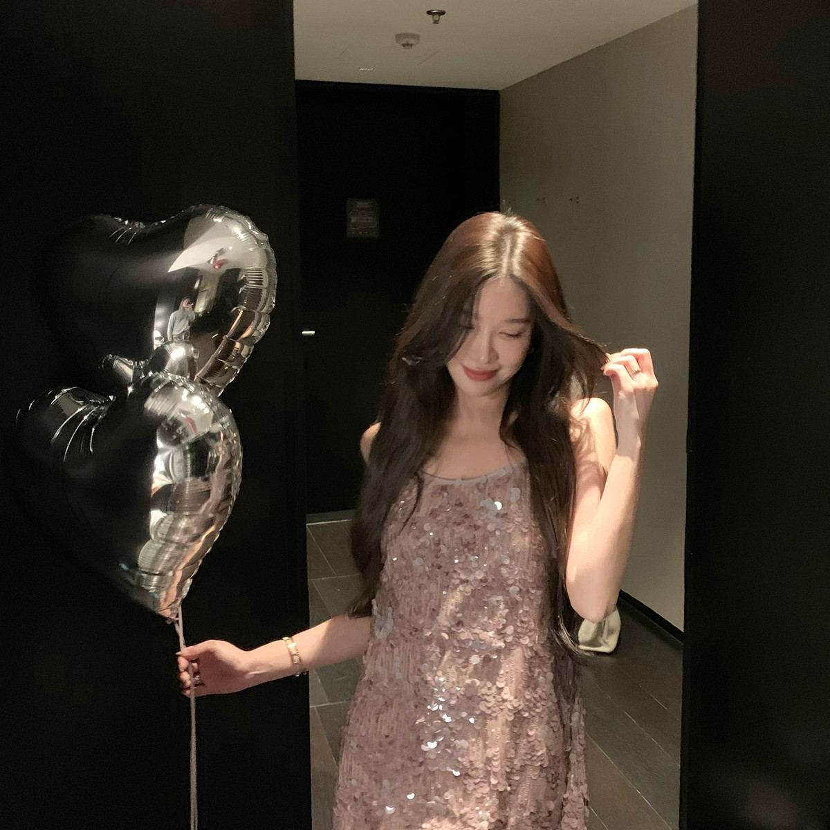 人鱼姬重工亮片吊带裙连衣裙(只卖吊带裙)266906-1