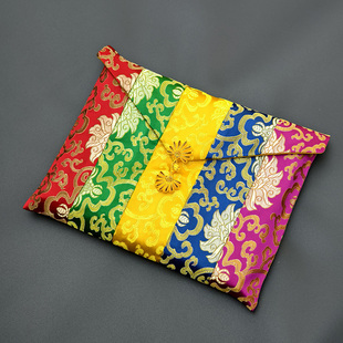 经书袋锦缎经书包包经书法宝袋手抄本佛经经书收纳袋子大号拉链款