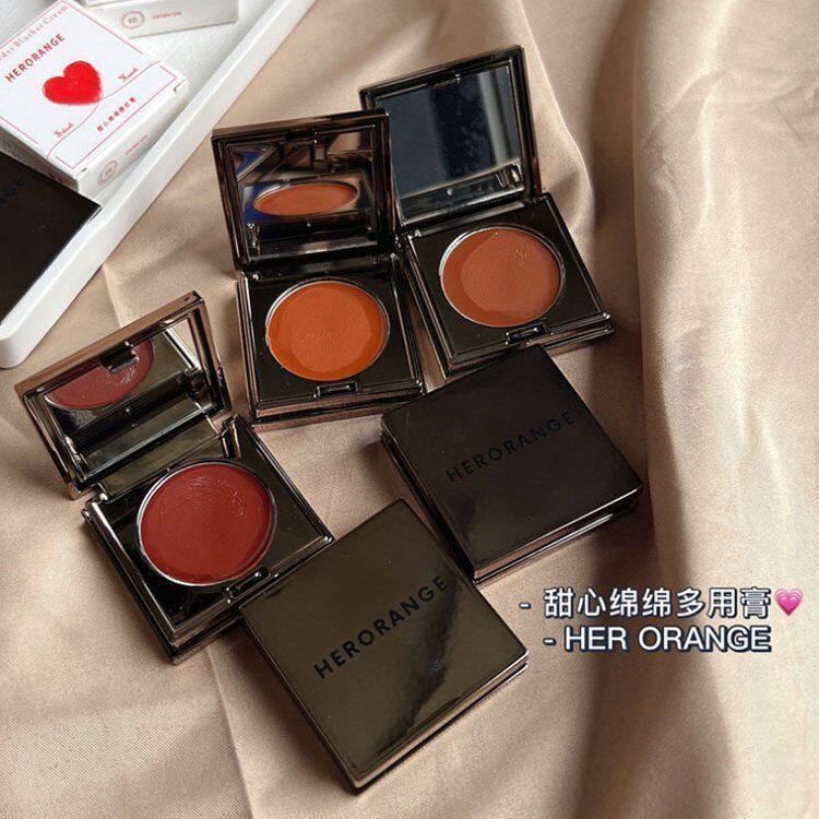 正品宝藏多用膏~小方块唇泥r多用膏c唇颊两用口红腮红膏单色眼影