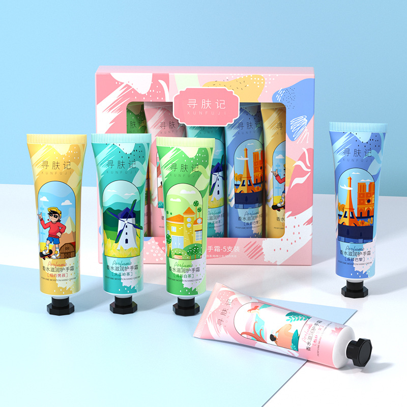 屈臣氏22支寻肤记护手霜香水好闻滋润保湿补水不油腻防干裂柏林少