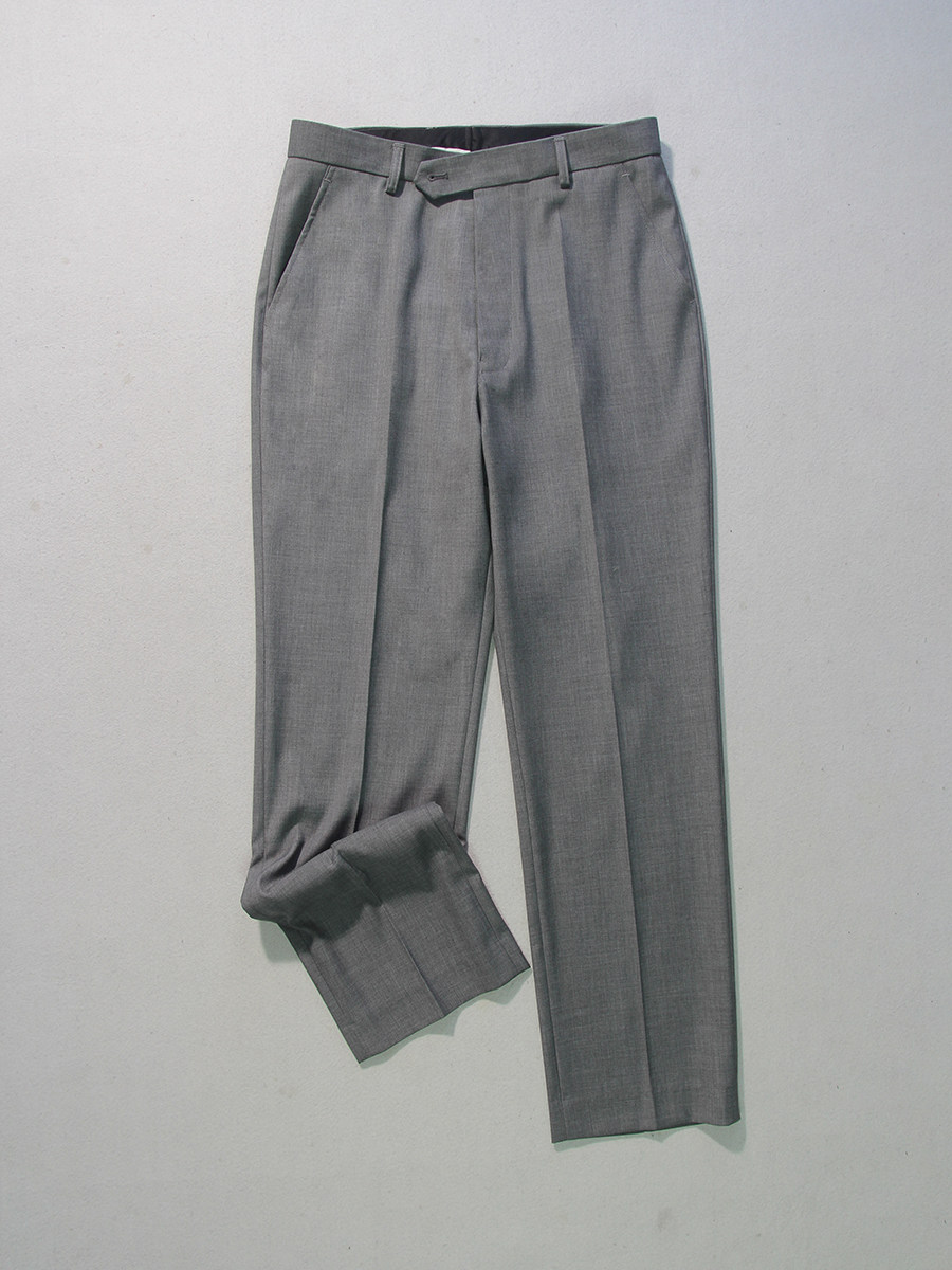GREY SUIT SET TRIM BODY SHAPE WIDE COLLAR AUTUMN WINTER MENS TWO SINGLE-BREASTED JACKET CASUAL TAILORED PLUS SIZE