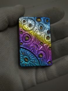 钛合金虎鲨手雕陨石坑定制煤油打火机