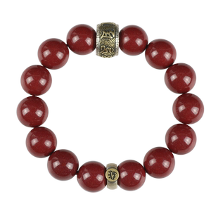 真品原矿朱砂手串男款佩戴属马本命年特级湘西朱砂手链女饰品礼物