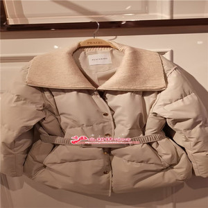 A1ACE4225 女装2024冬翻领假两件羽绒服A1ACE4225M1