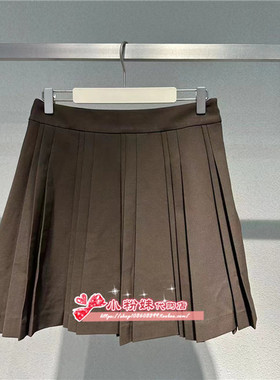 A1GED3202女装2023秋通勤百褶短裙A1GED320289