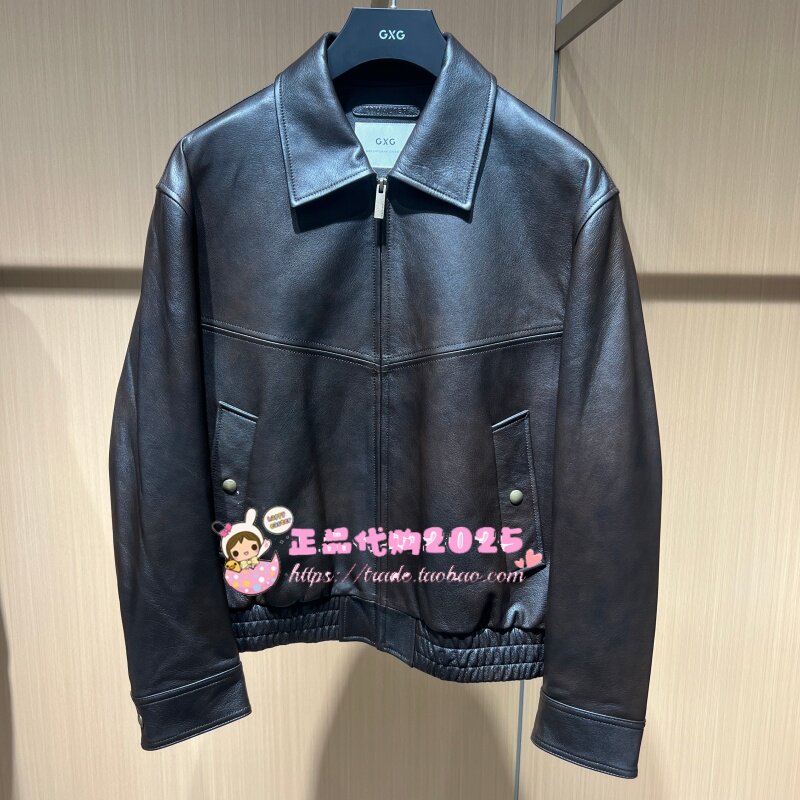 翻领皮衣G26X124018010-4299