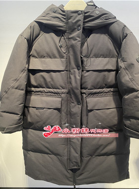 A3ACE4513 女装2024冬工装口袋长款御寒面包羽绒服A3ACE4513J9