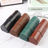 复古皮质手工眼镜盒近视镜盒 墨镜盒女厂家供应可批发 太阳镜盒男