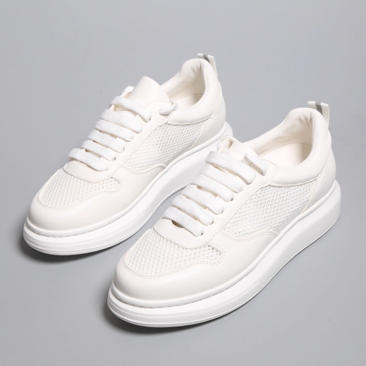 镂空羊皮内板鞋休闲鞋小白鞋女鞋