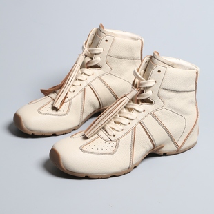 板鞋 百搭牛皮面内羊皮面增高女高帮休闲鞋 女经典 时尚