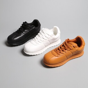 底羊胎皮运动鞋 舒服不重系带橡胶泡化鞋 休闲鞋 波鞋 巴黎 板鞋 台版