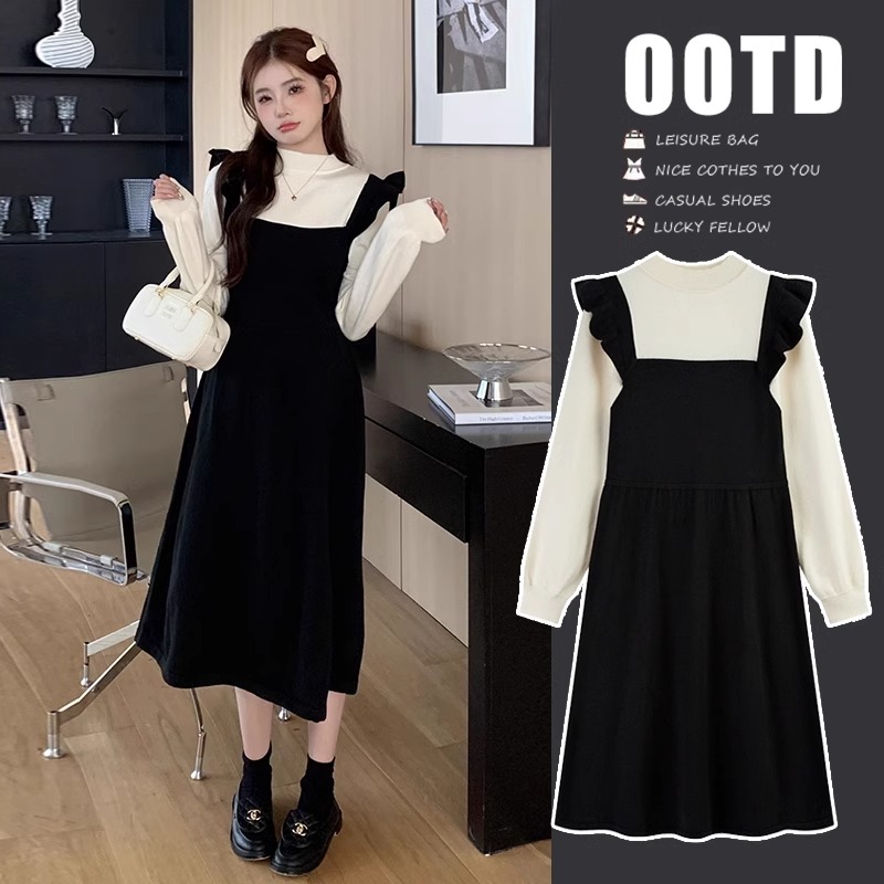 【全网热卖】2024秋冬孕妇连衣裙