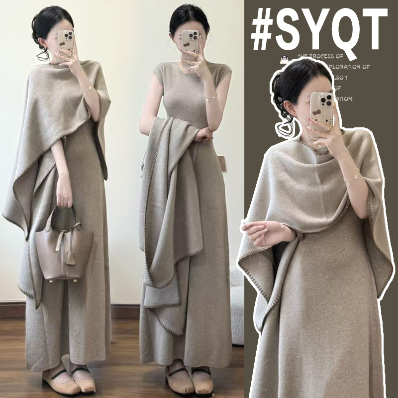 孕妇春装2025新款连衣裙慵懒套装