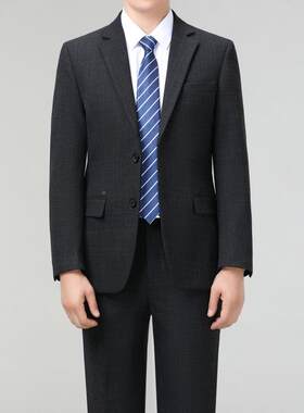 郎款2321西服套装男中年商务厚休级闲职业正装高羊毛料西装新结婚