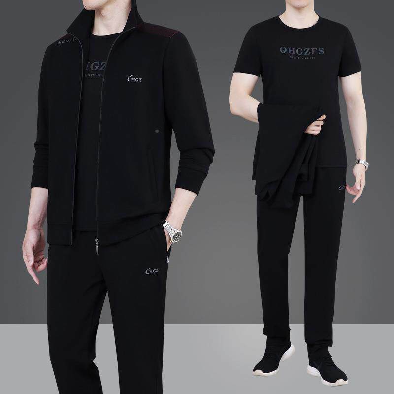 动套装男休闲装中老年运动服套69852810运装男人爸春秋长袖时尚爸