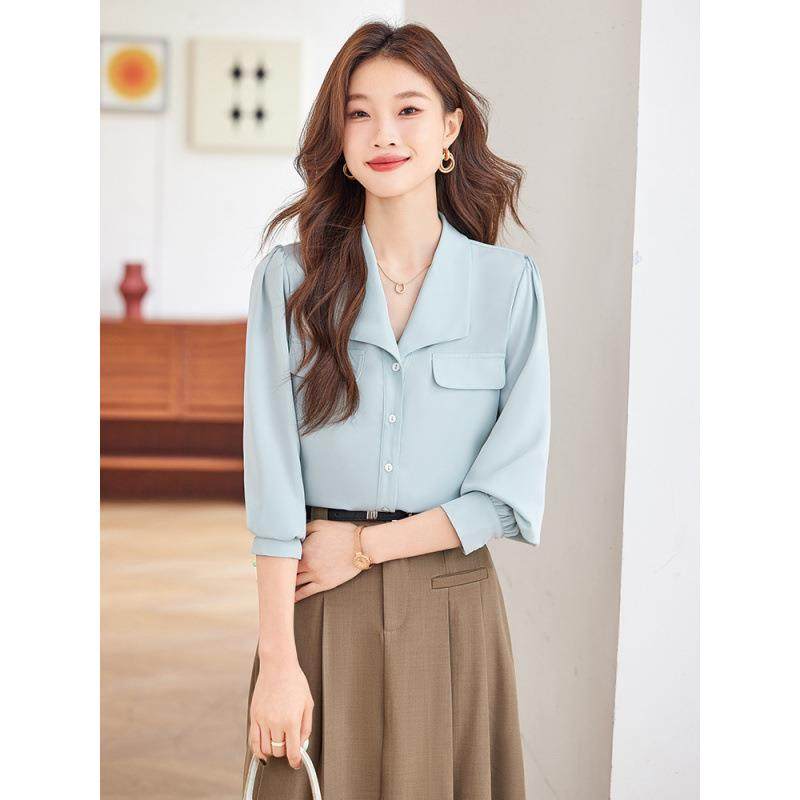 白色衬衫女新小款气子质职场通勤穿搭正装个MFQ2015休长袖闲衬衣,女装/女士精品,衬衫,淘宝优惠券,粉丝福利购,淘宝优惠卷