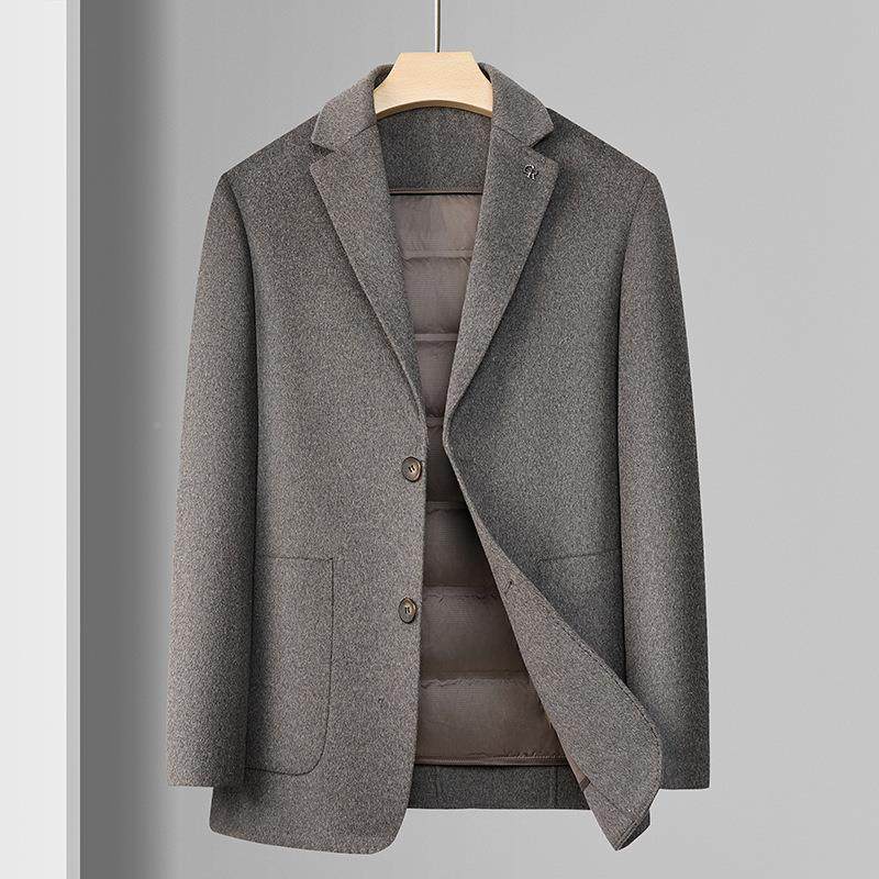 男式休闲面西装秋冬双呢卸羽绒内胆商保暖务单Y6802-J西中年羊毛,男装,休闲西服,淘宝优惠券,粉丝福利购,淘宝优惠卷