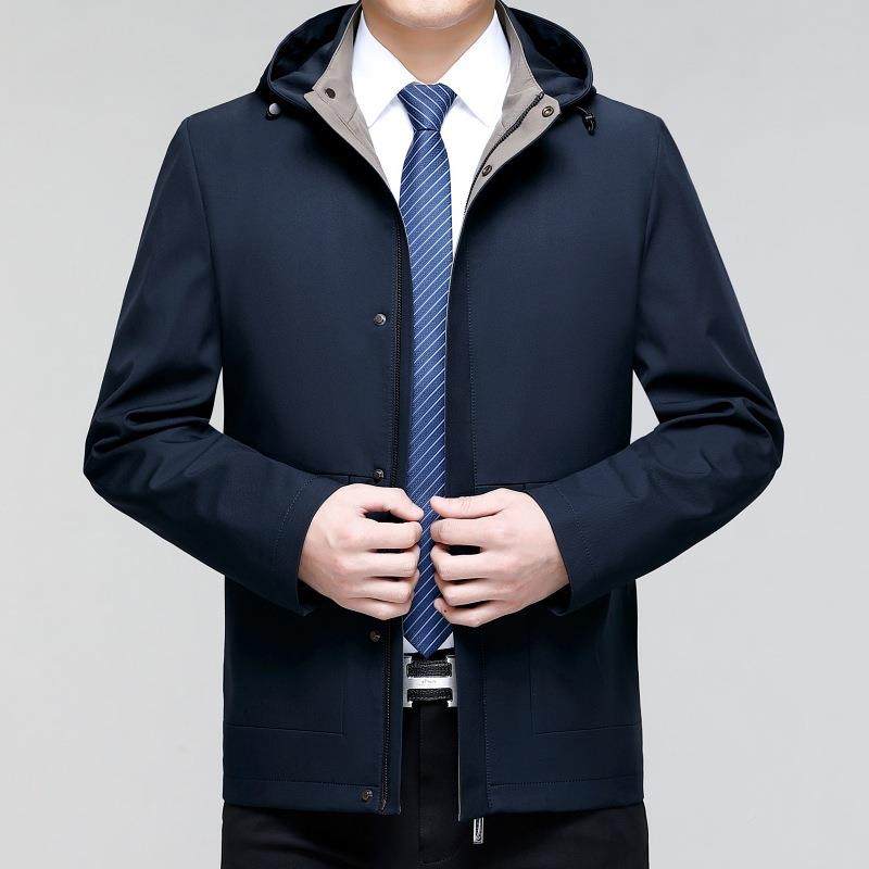 春休秋连新款男5106-NN-式夹克青中年男装商务闲时帽尚工装茄克外,男装,夹克,淘宝优惠券,粉丝福利购,淘宝优惠卷
