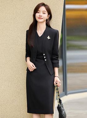 职业灰色西装通外套女春秋式新场款时尚气质正合勤西服套装YAN-A8