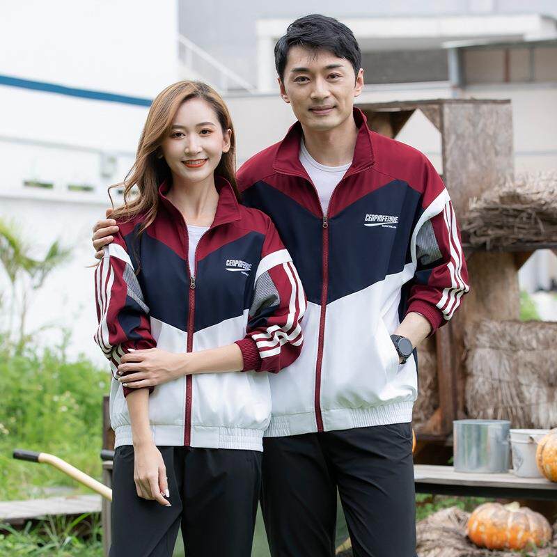 情侣运动休766407闲套装春秋男年团动体服长袖宽松运服件卫衣两套