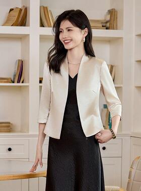 黑色短款休GDX-1665闲酸装外西套醋小个子春秋季名媛高级感修身西