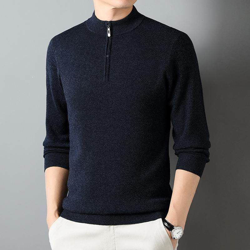 冬暖季男士羊绒链23883-TB衫青中年时尚拉领保厚针款织羊毛衫毛衣,男装,羊绒套衫,淘宝优惠券,粉丝福利购,淘宝优惠卷