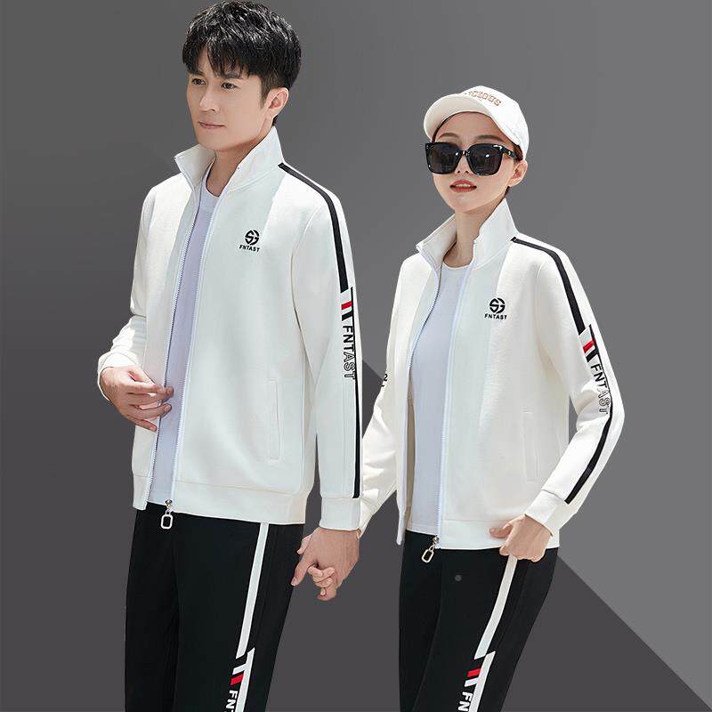 8227881男秋季情侣运动韩套装版潮流运女动服春秋休闲跑步服女士