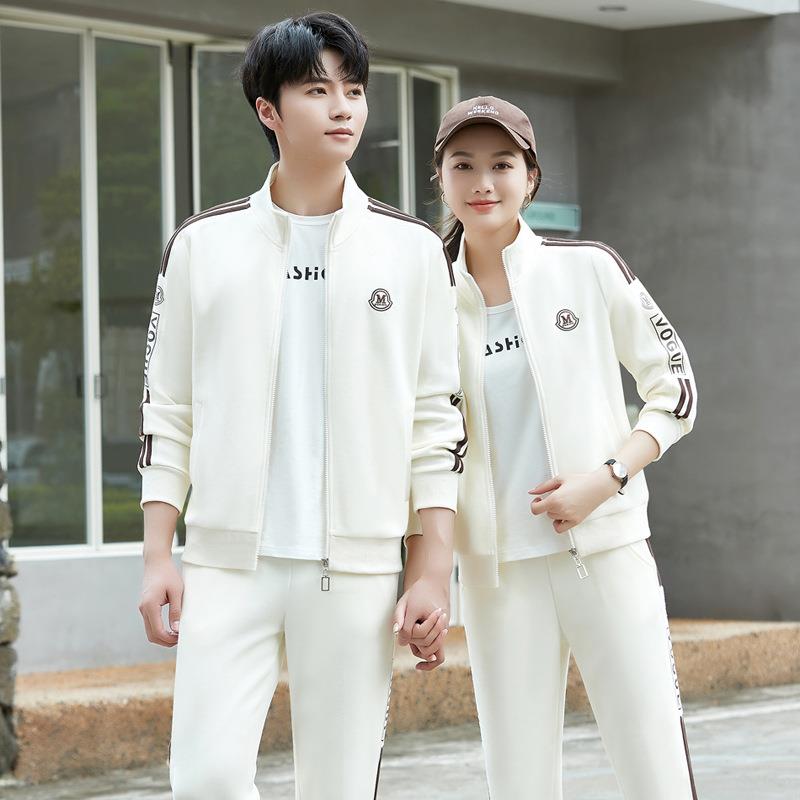 正品秋运动服套装款女春季新时尚休步闲卫衣男73203653士跑情侣三