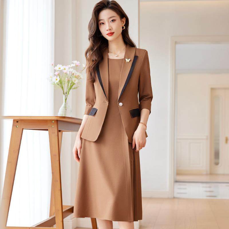 西套装女春季新款洋时气髦质名媛968高端高级感连衣裙气两件装套,女装/女士精品,西装,淘宝优惠券,粉丝福利购,淘宝优惠卷