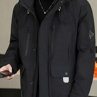 绒鸭绒羽服98605275男士秋冬季新款连冲暖锋加厚保冬装外套男上帽