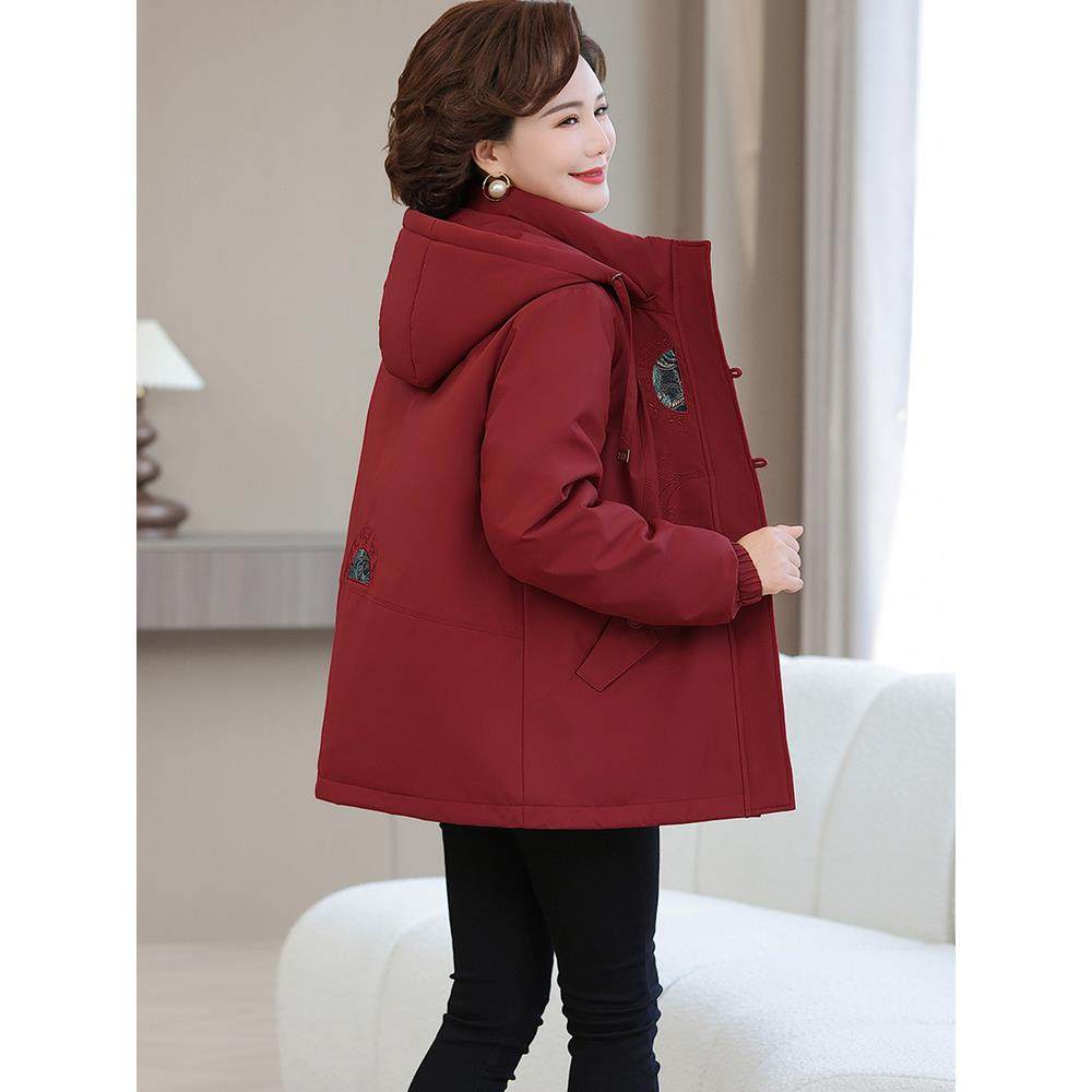 妈8915羽绒服女中长款新中老克年白鸭款绒加厚妈国风刺绣夹外套冬,女装/女士精品,羽绒服,淘宝优惠券,粉丝福利购,淘宝优惠卷