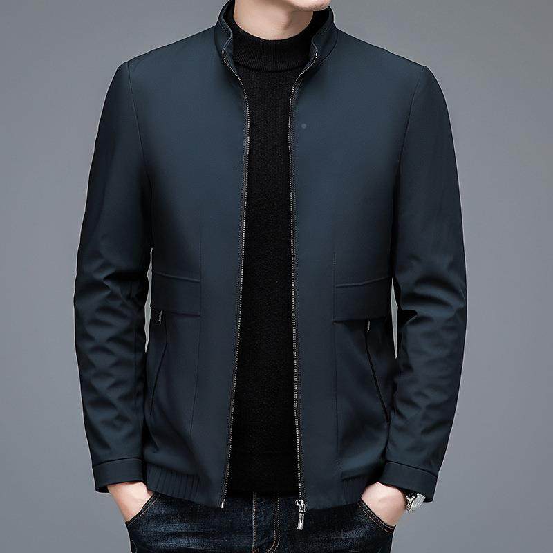 专松柜皱桑男蚕丝茄克男春秋商务休闲宽中H28年干部装外套抗免烫,男装,夹克,淘宝优惠券,粉丝福利购,淘宝优惠卷