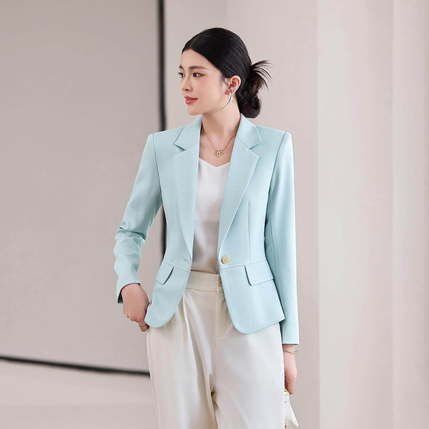 气新质秋装设计感短款西装女外套女秋季款洋秋MY8138气士春通勤西,女装/女士精品,西装,淘宝优惠券,粉丝福利购,淘宝优惠卷